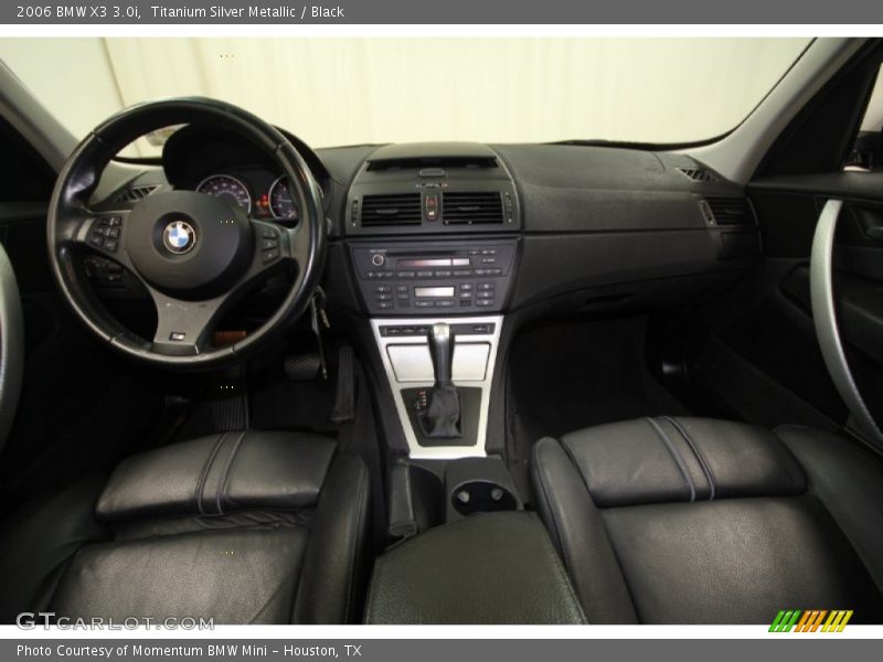 Titanium Silver Metallic / Black 2006 BMW X3 3.0i