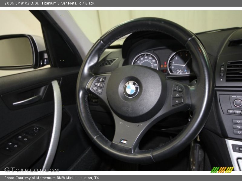 Titanium Silver Metallic / Black 2006 BMW X3 3.0i