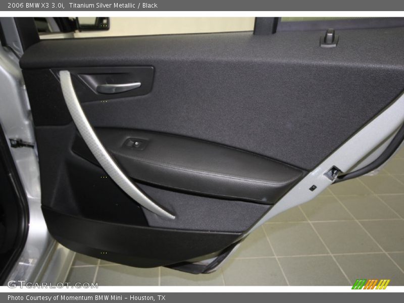 Titanium Silver Metallic / Black 2006 BMW X3 3.0i