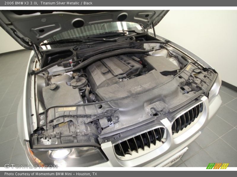 Titanium Silver Metallic / Black 2006 BMW X3 3.0i