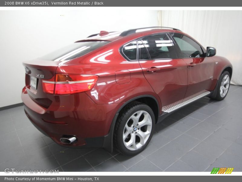 Vermilion Red Metallic / Black 2008 BMW X6 xDrive35i