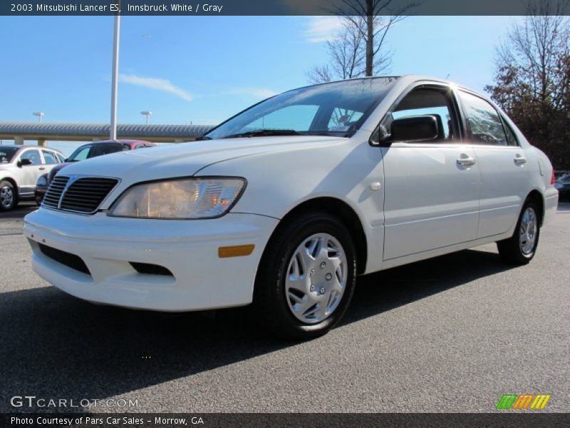 Innsbruck White / Gray 2003 Mitsubishi Lancer ES
