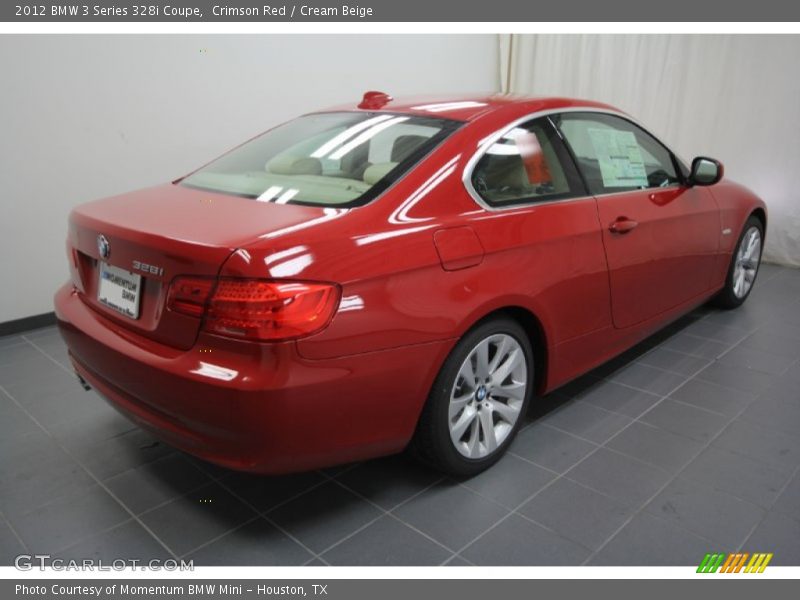 Crimson Red / Cream Beige 2012 BMW 3 Series 328i Coupe