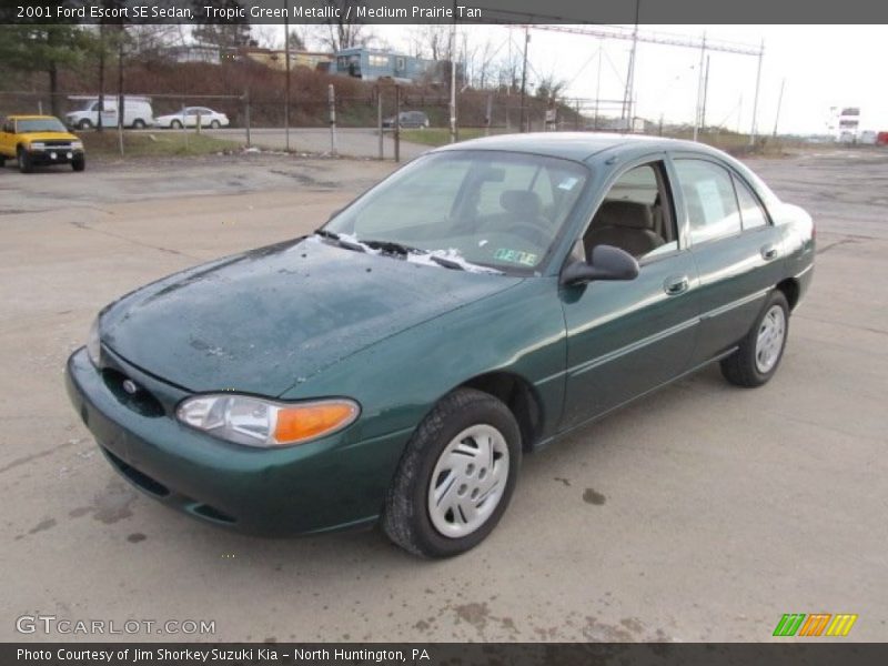 Tropic Green Metallic / Medium Prairie Tan 2001 Ford Escort SE Sedan