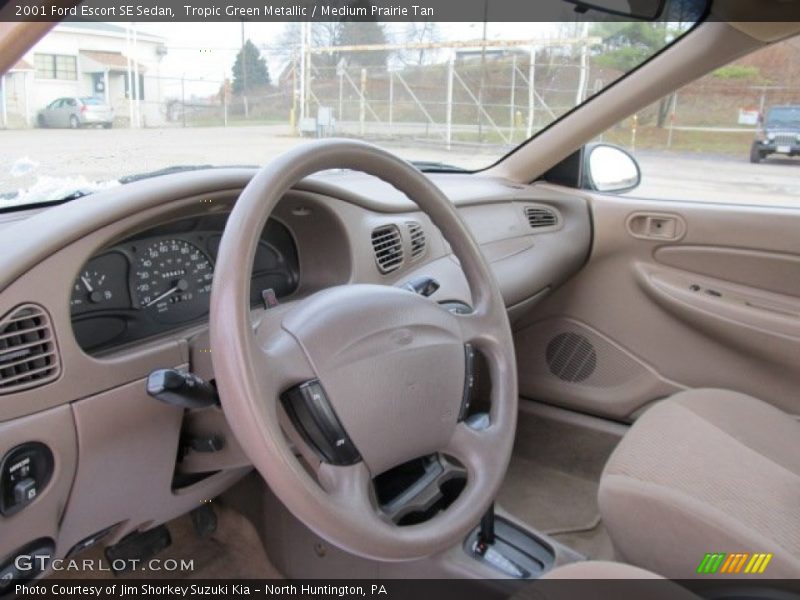 Tropic Green Metallic / Medium Prairie Tan 2001 Ford Escort SE Sedan