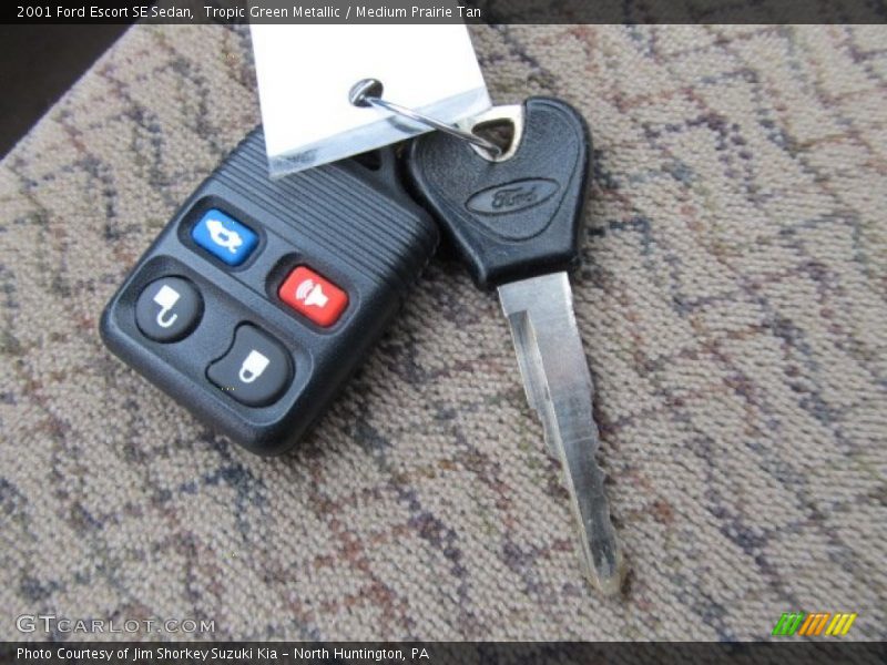 Tropic Green Metallic / Medium Prairie Tan 2001 Ford Escort SE Sedan
