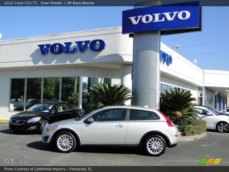 Silver Metallic / Off Black/Blonde 2012 Volvo C30 T5