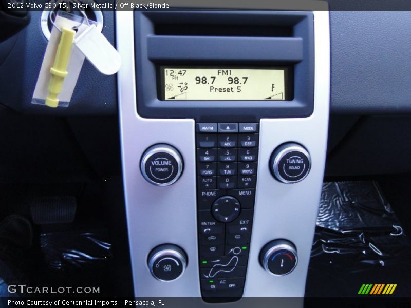 Silver Metallic / Off Black/Blonde 2012 Volvo C30 T5