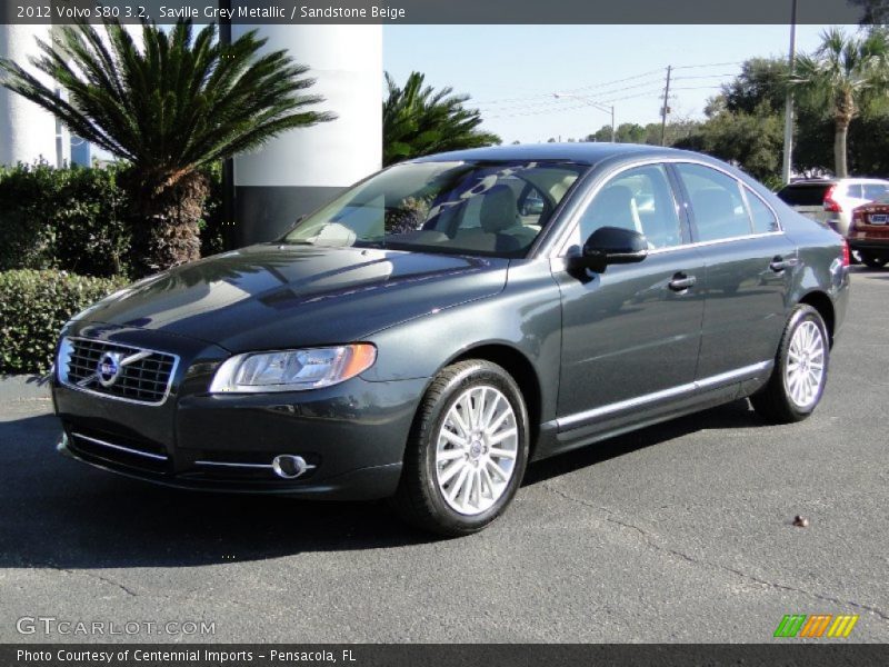 Saville Grey Metallic / Sandstone Beige 2012 Volvo S80 3.2
