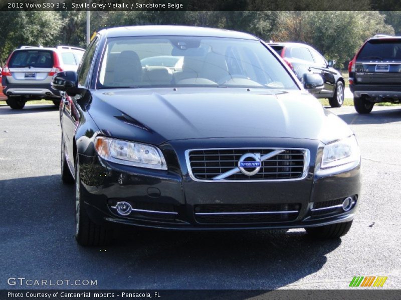 Saville Grey Metallic / Sandstone Beige 2012 Volvo S80 3.2