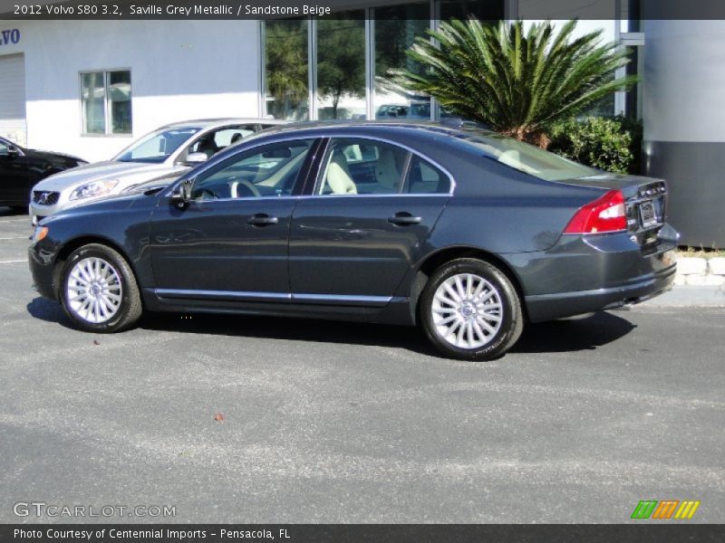 Saville Grey Metallic / Sandstone Beige 2012 Volvo S80 3.2