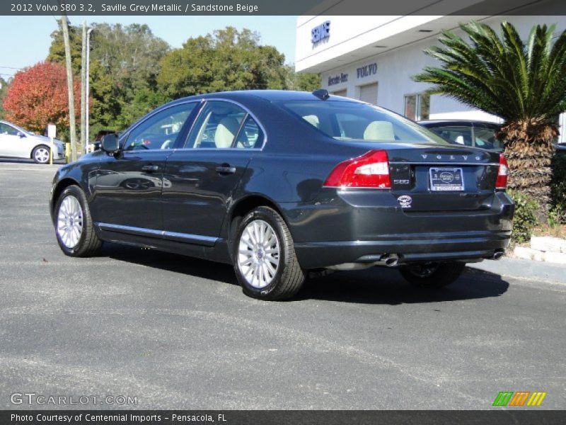Saville Grey Metallic / Sandstone Beige 2012 Volvo S80 3.2