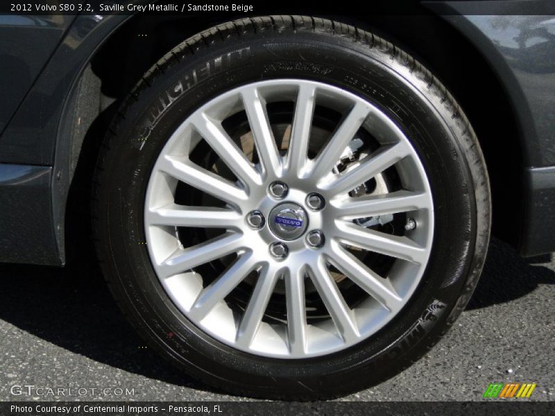 Saville Grey Metallic / Sandstone Beige 2012 Volvo S80 3.2