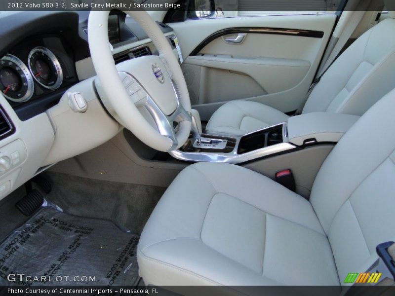 Saville Grey Metallic / Sandstone Beige 2012 Volvo S80 3.2