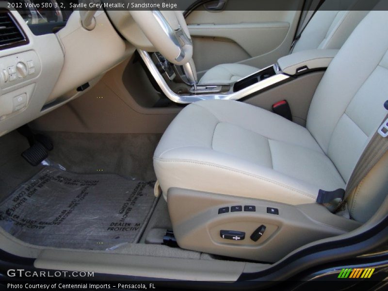 Saville Grey Metallic / Sandstone Beige 2012 Volvo S80 3.2