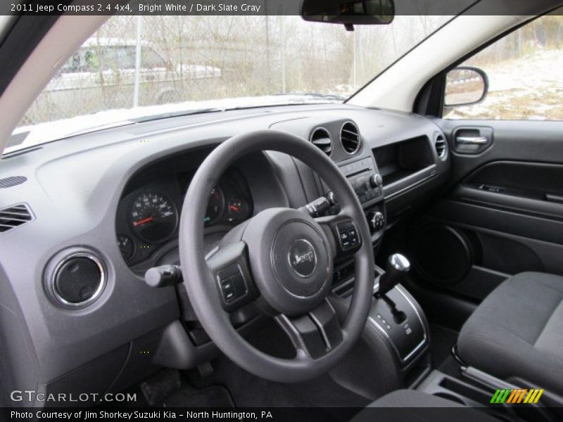 Bright White / Dark Slate Gray 2011 Jeep Compass 2.4 4x4