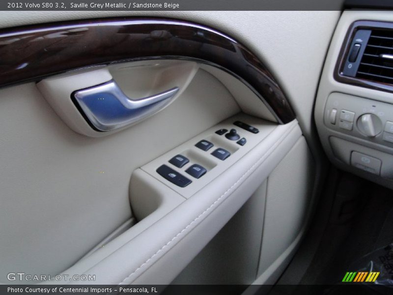 Saville Grey Metallic / Sandstone Beige 2012 Volvo S80 3.2
