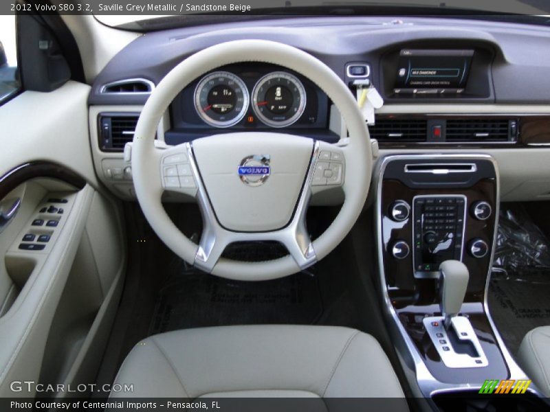 Saville Grey Metallic / Sandstone Beige 2012 Volvo S80 3.2