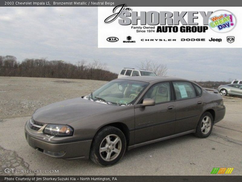 Bronzemist Metallic / Neutral Beige 2003 Chevrolet Impala LS