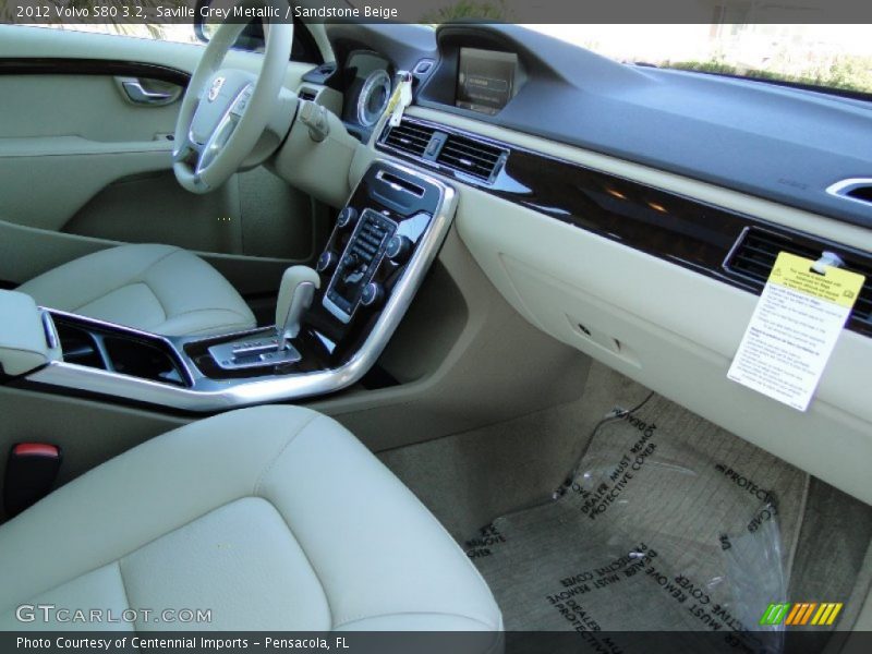 Saville Grey Metallic / Sandstone Beige 2012 Volvo S80 3.2