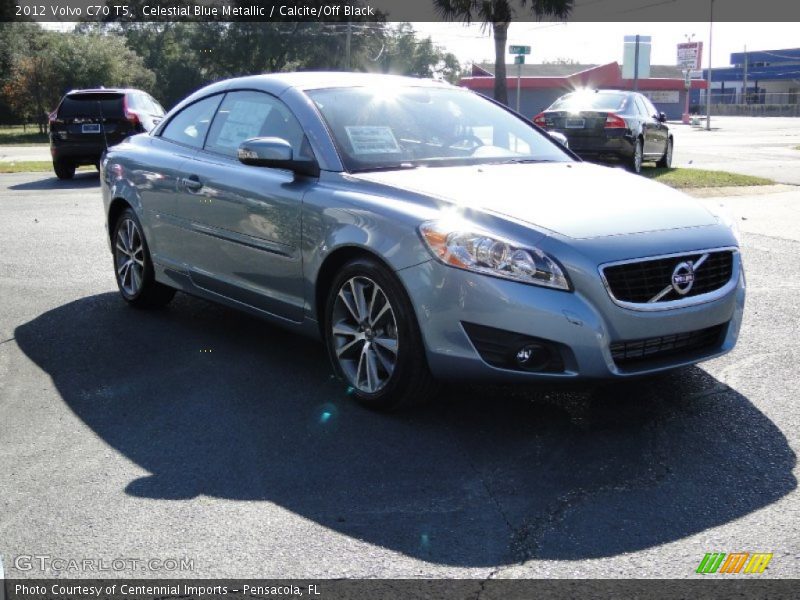 Celestial Blue Metallic / Calcite/Off Black 2012 Volvo C70 T5