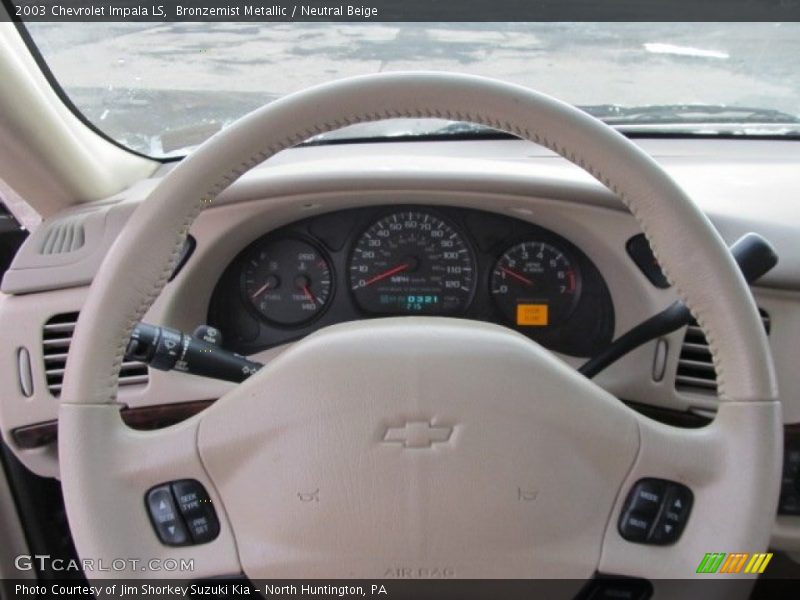 Bronzemist Metallic / Neutral Beige 2003 Chevrolet Impala LS