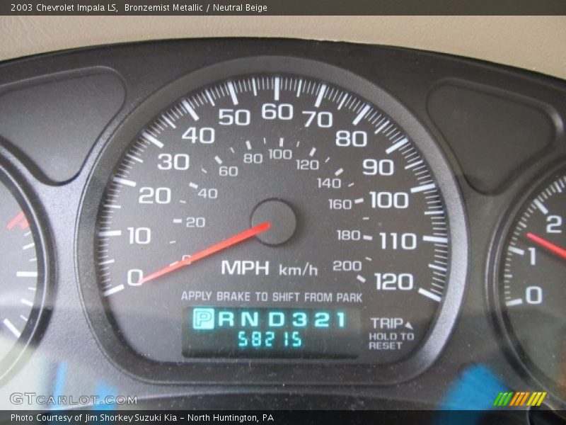 Bronzemist Metallic / Neutral Beige 2003 Chevrolet Impala LS