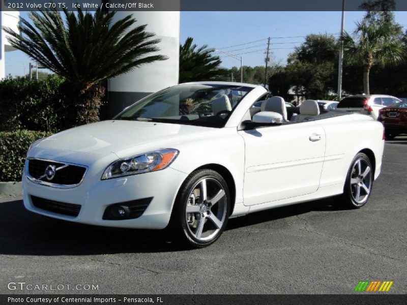Ice White / Calcite/Off Black 2012 Volvo C70 T5