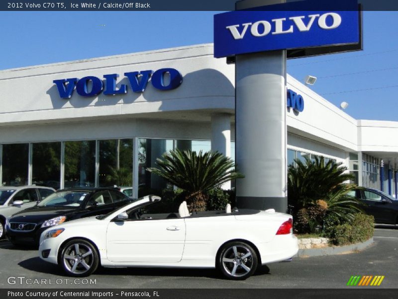 Ice White / Calcite/Off Black 2012 Volvo C70 T5