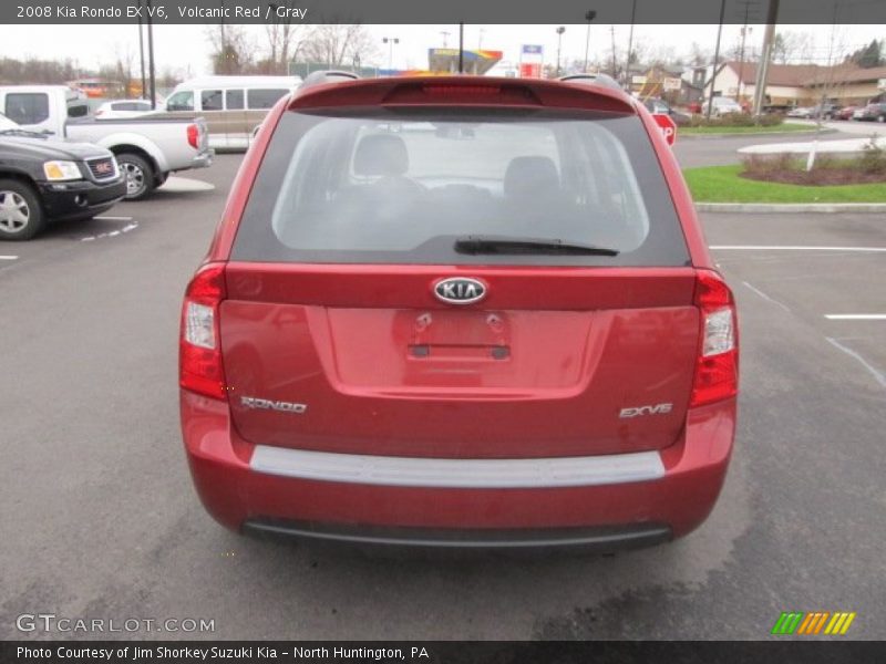 Volcanic Red / Gray 2008 Kia Rondo EX V6