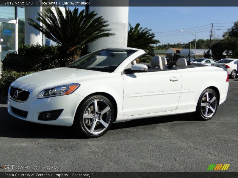 Ice White / Calcite/Off Black 2012 Volvo C70 T5