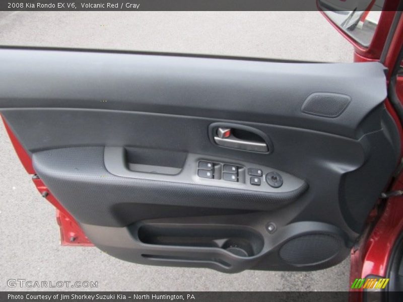 Volcanic Red / Gray 2008 Kia Rondo EX V6