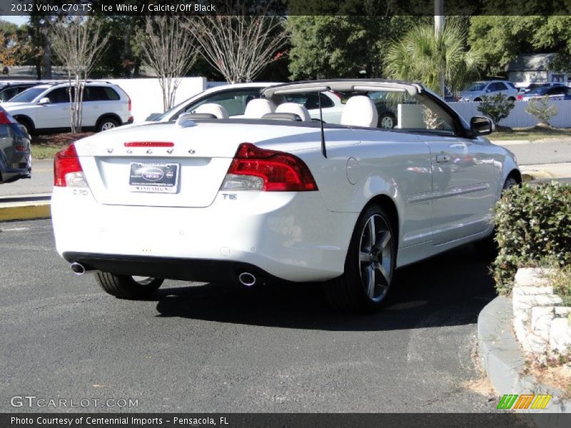 Ice White / Calcite/Off Black 2012 Volvo C70 T5