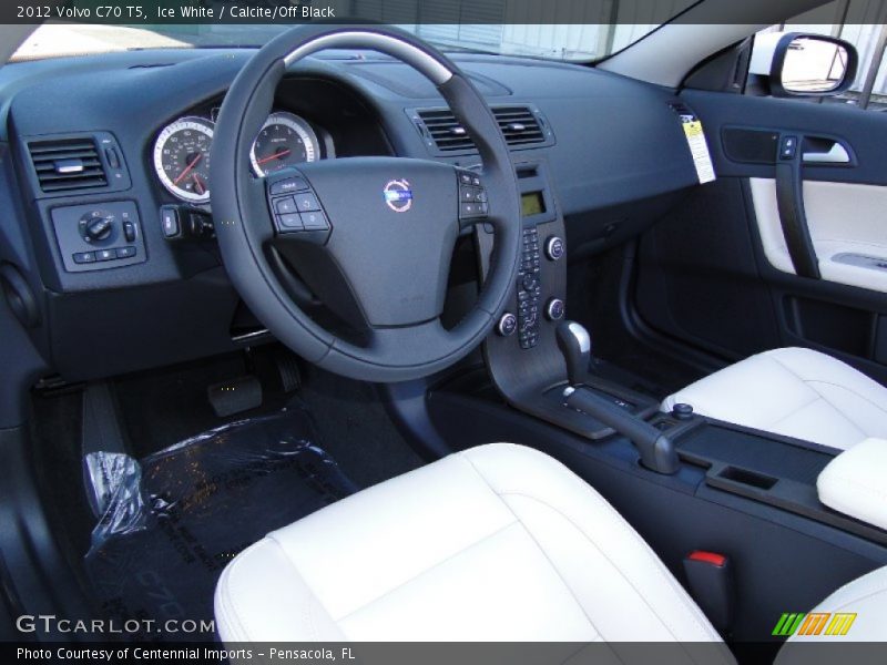 Ice White / Calcite/Off Black 2012 Volvo C70 T5