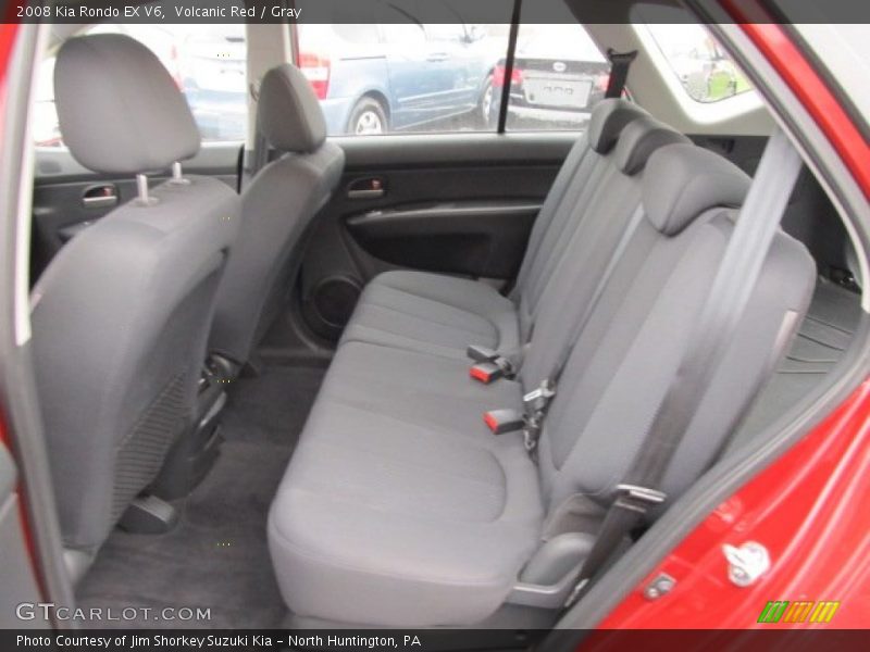 Volcanic Red / Gray 2008 Kia Rondo EX V6