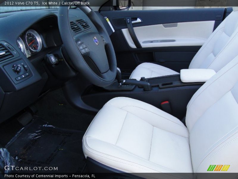 Ice White / Calcite/Off Black 2012 Volvo C70 T5