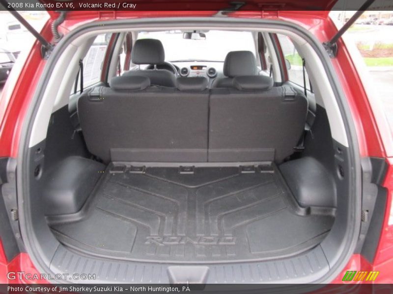 Volcanic Red / Gray 2008 Kia Rondo EX V6