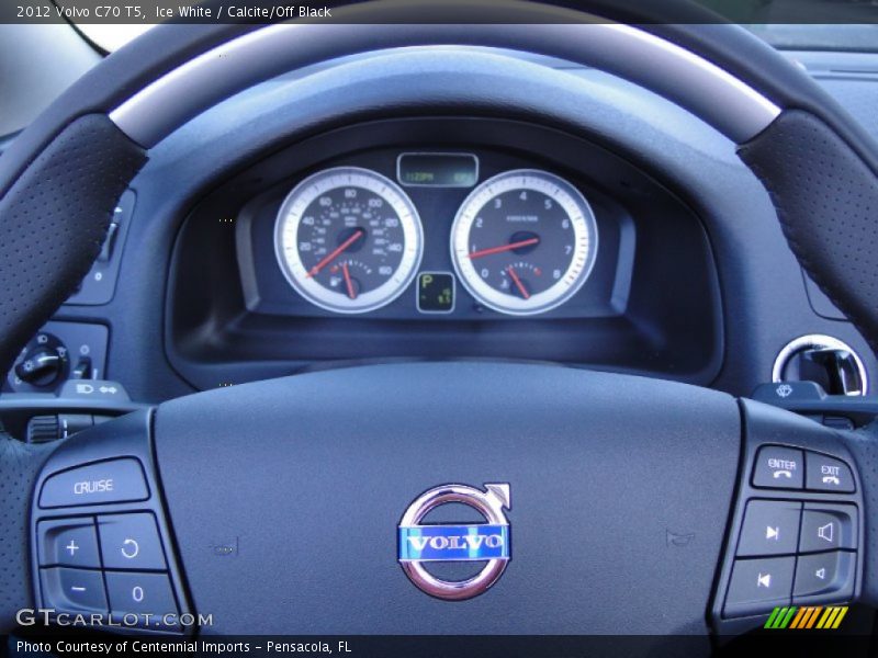 Ice White / Calcite/Off Black 2012 Volvo C70 T5
