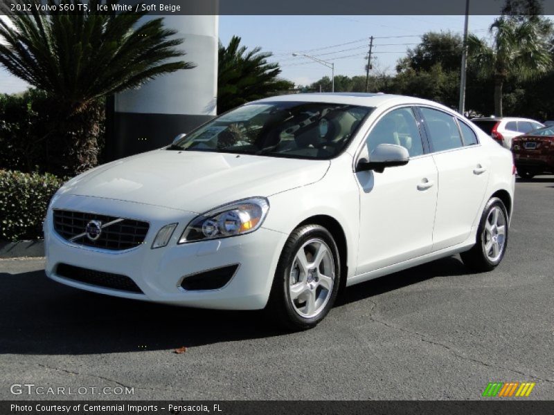 Ice White / Soft Beige 2012 Volvo S60 T5