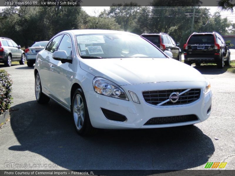 Ice White / Soft Beige 2012 Volvo S60 T5