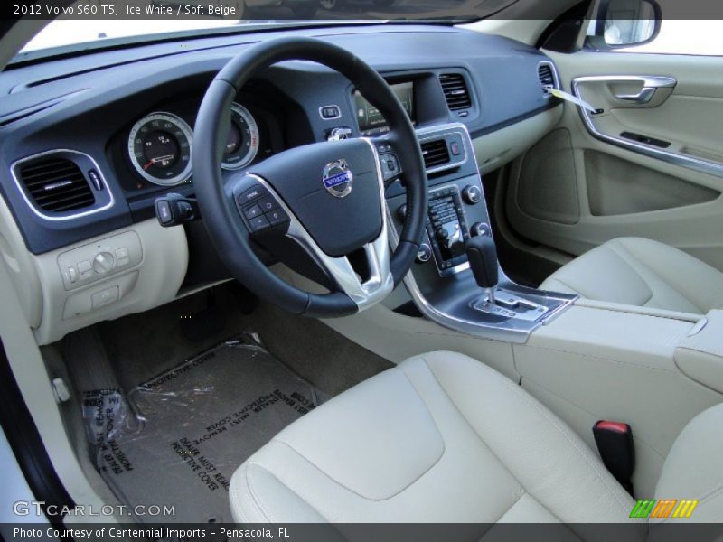 Ice White / Soft Beige 2012 Volvo S60 T5