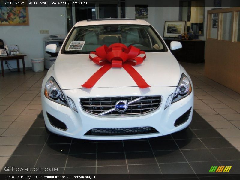 Ice White / Soft Beige 2012 Volvo S60 T6 AWD
