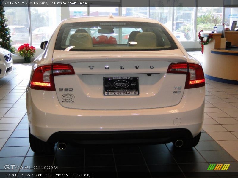 Ice White / Soft Beige 2012 Volvo S60 T6 AWD