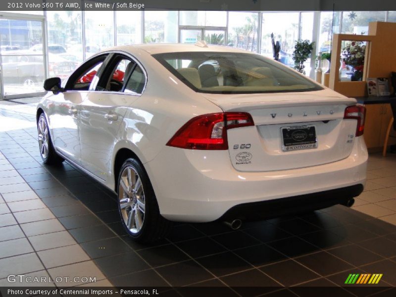 Ice White / Soft Beige 2012 Volvo S60 T6 AWD