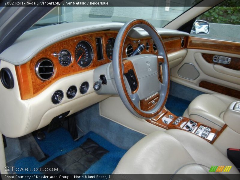 Silver Metallic / Beige/Blue 2002 Rolls-Royce Silver Seraph