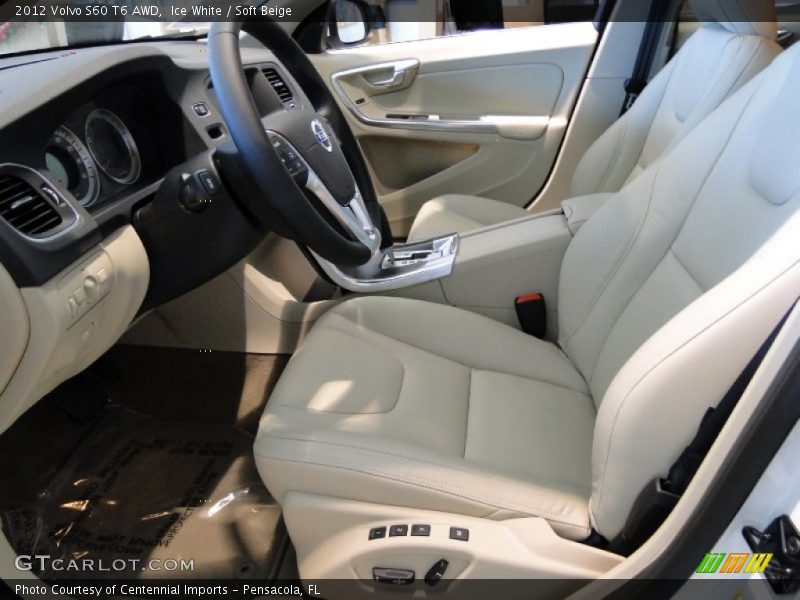 Ice White / Soft Beige 2012 Volvo S60 T6 AWD