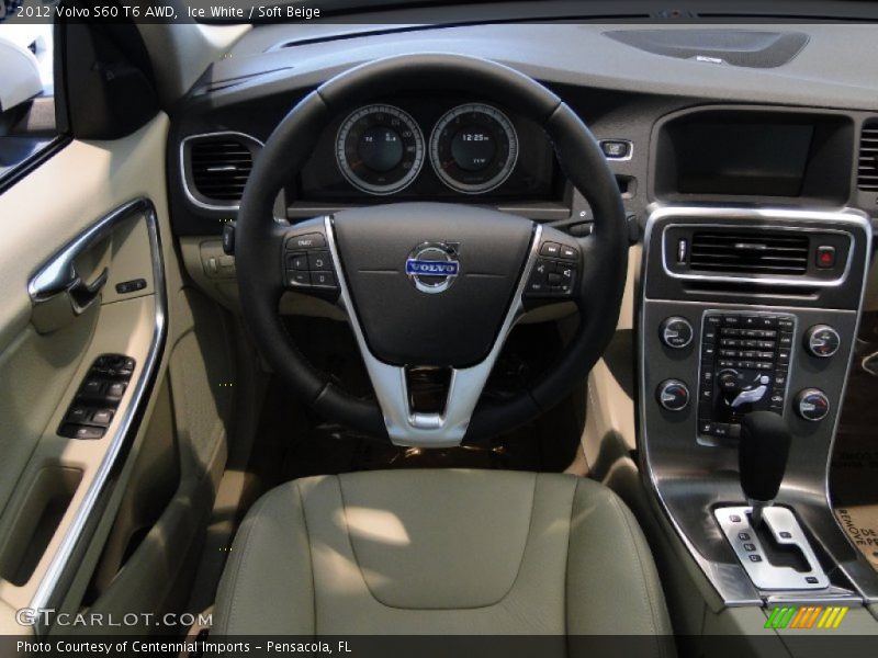 Ice White / Soft Beige 2012 Volvo S60 T6 AWD