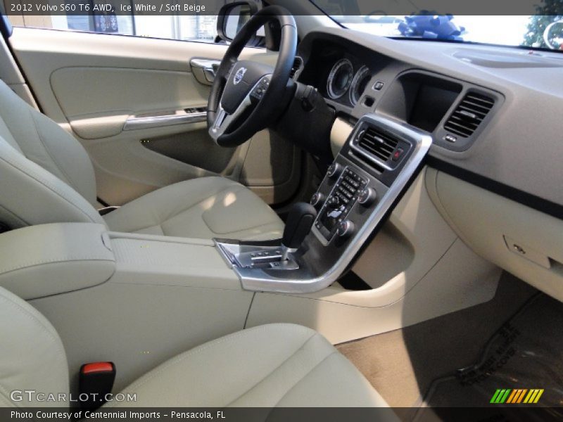 Ice White / Soft Beige 2012 Volvo S60 T6 AWD