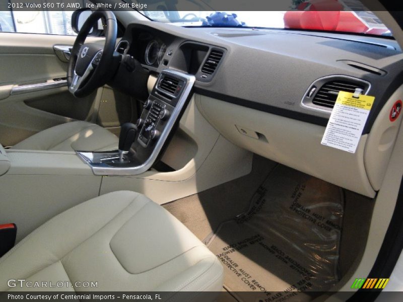 Ice White / Soft Beige 2012 Volvo S60 T6 AWD