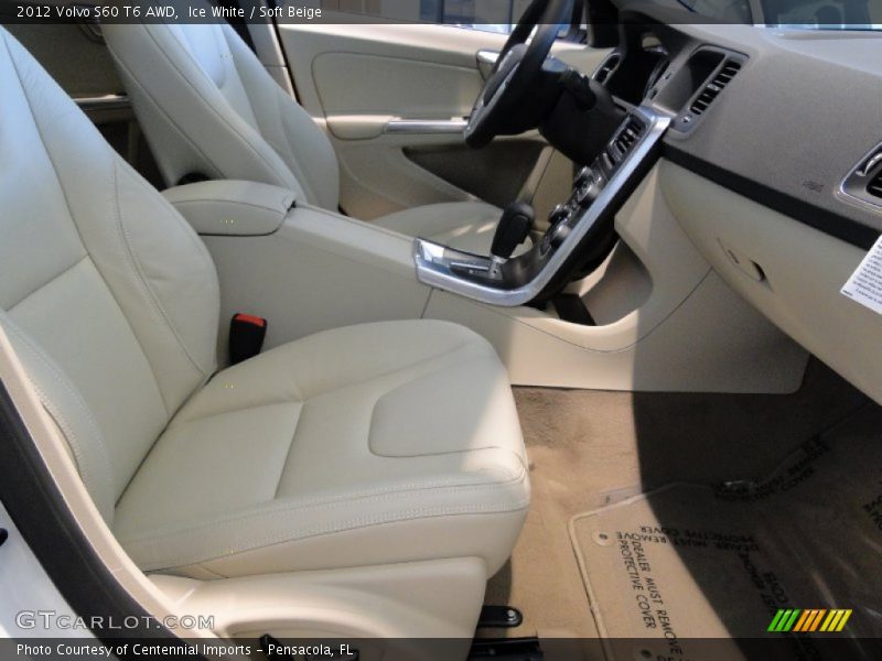 Ice White / Soft Beige 2012 Volvo S60 T6 AWD